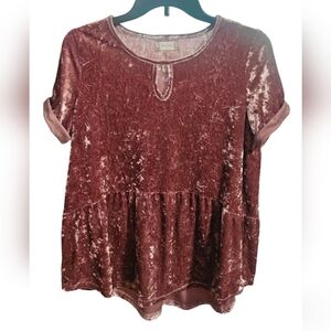 Altar'd State Velvet Top - Small